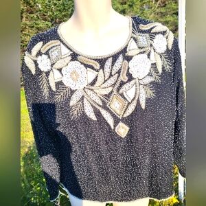"Floral Sequined Beauty" ❤️ TOGETHER Top